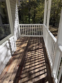 Porch Stained and sealed after.